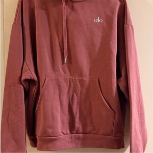 Alo Pullover Hoodie – Rosewood / Dusty Rose – Size M/L
